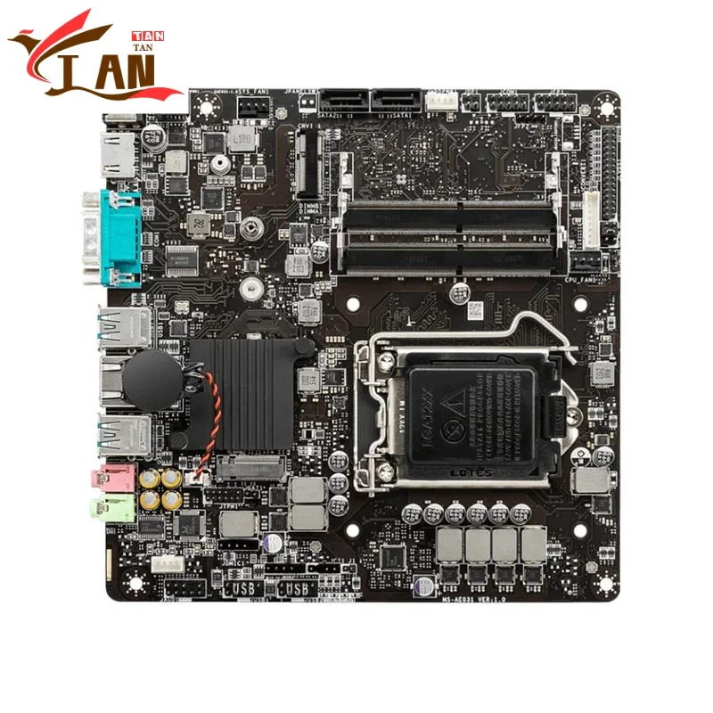 

Для H510TI-S01 материнская плата 64 ГБ M.2 HDMI LGA 1200 DDR4 Mini-ITX 17*17 H510 материнская плата 100% протестирована, полностью работает, коричневый