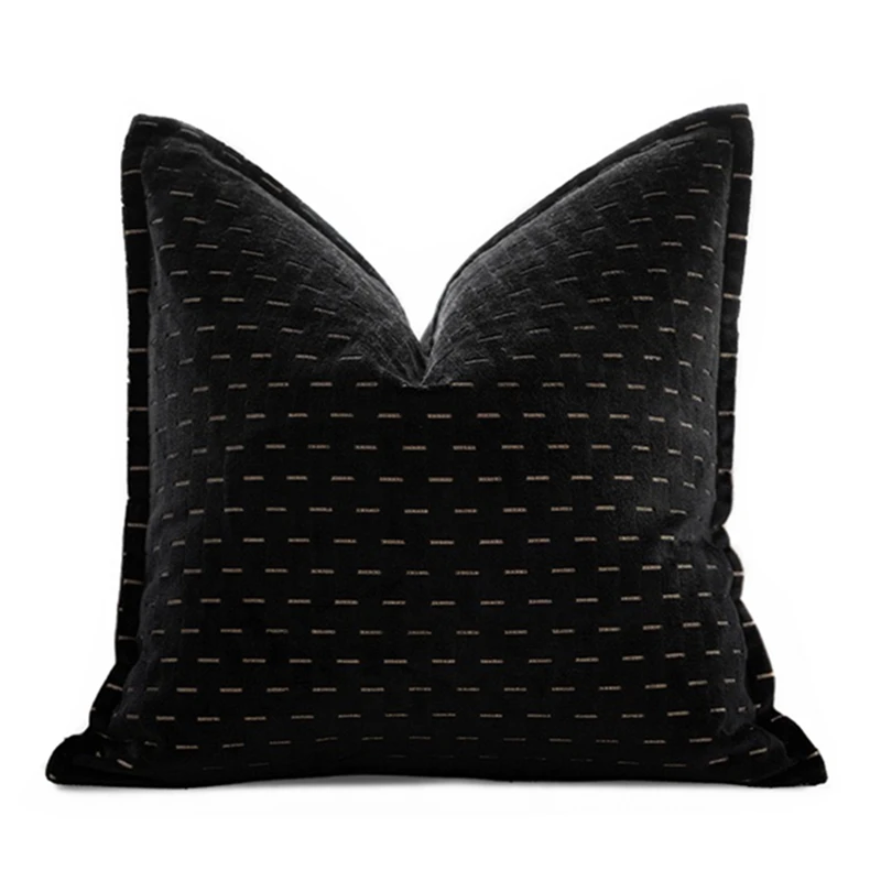 HINYEATEX Luxury Fashion Burgundy Wine Designer Velvet Flocking Pillow Case 45x45cm Hotel Decor Cushion Cover 1 Pc Pack