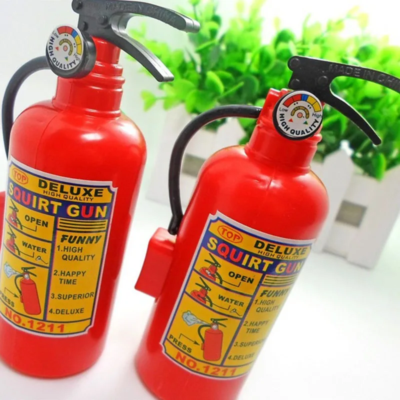 8/4Pcs Water Gun Toy Funny Mini Fire Extinguisher Novelty Whole Person Prank Water Gun Spray Water Beach Bath Swim Children Toys