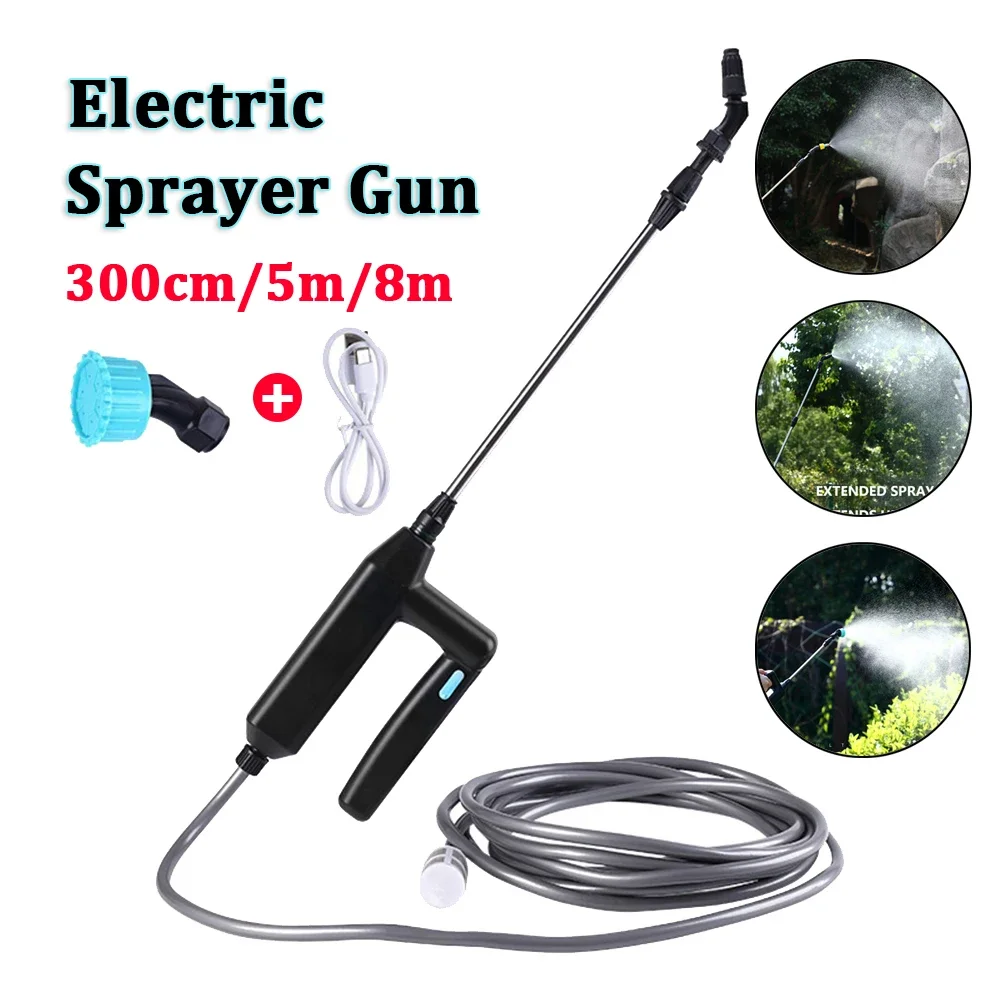 Electric Sprayer Gun Garden Automatic Atomization USB Rechargeable Plant Sprayer Bottle Sprinkler Watering Can Garden Irrigation