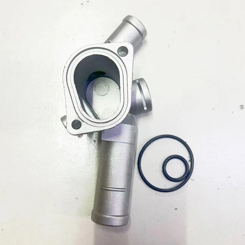 Apto para vw amarok 2h 2.0d 03l121131maluminum termostato habitação capa motor refrigerante água flange bomba saída mangueira conexão