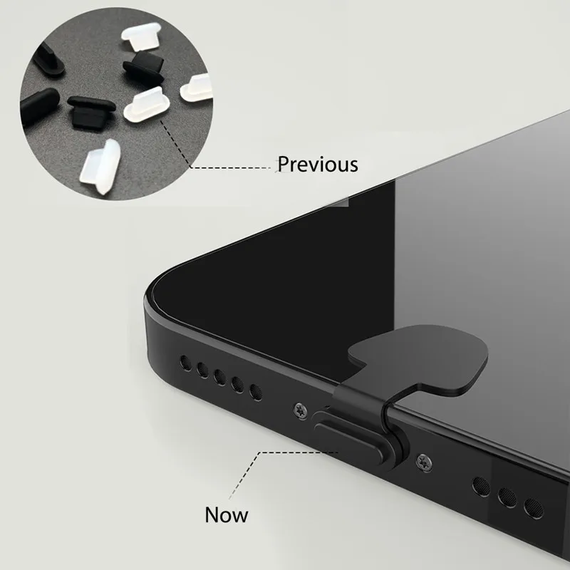 Silicone Anti-Dust Plug USB Type-C Port Protector for IPhone Samsung iPad Xiaomi Huawei VIVO OPPO Dustplugs Cover Cap 2/4/6PCS