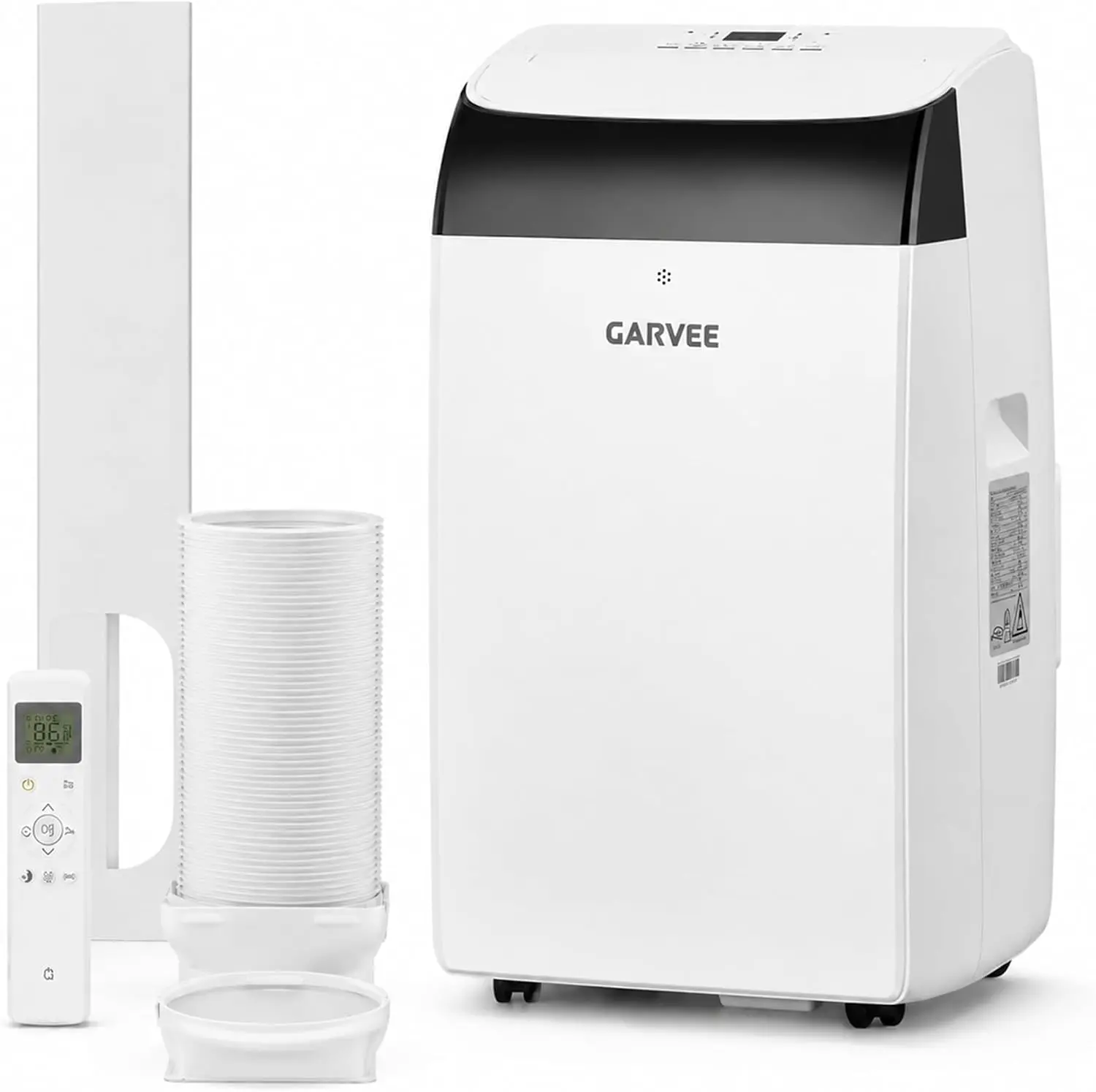 Portable Air Conditioner 14000 BTU, Black Top Cover, 3-in-1 Cooling Dehumidifier Fan, Cools Rooms up to 750 Sq Ft, Quiet Operation, Energy-Saving Timer, Easy Installation, All-Year Comfort