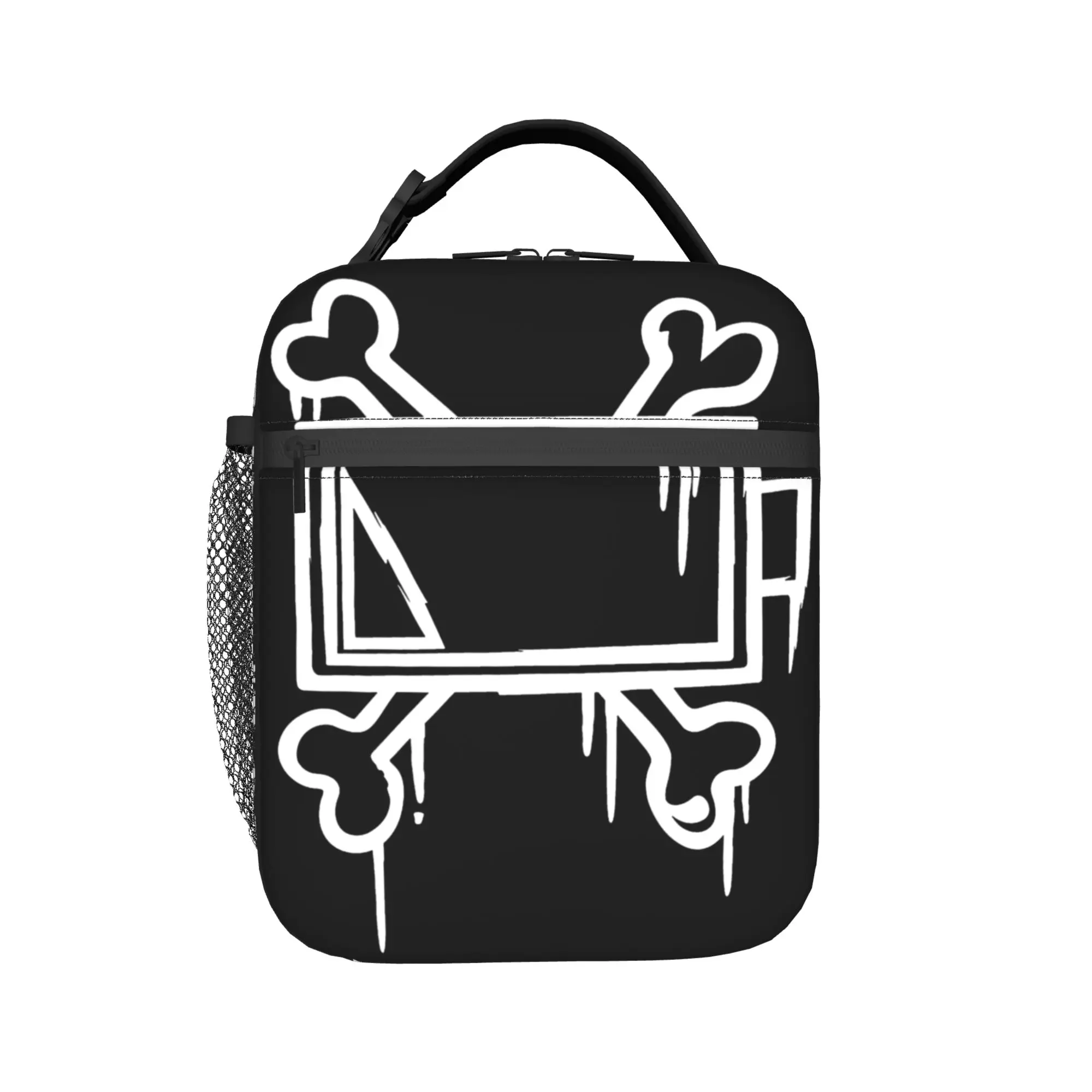 Uzi Doorman Bone Batttery Murder Drones Comic Print Lunch Bag  Travel Lunch Box For Women Tote Food Bags Oxford Cooler Bag