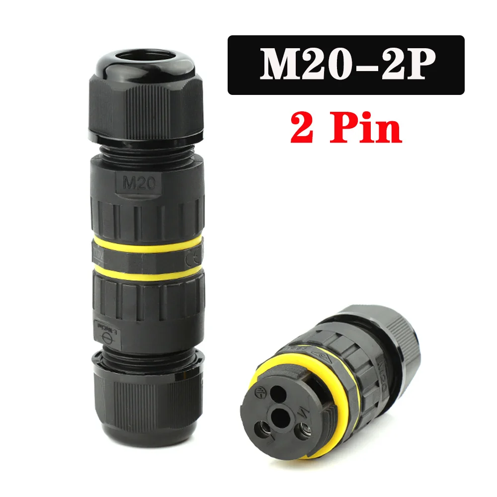 IP68 waterdichte connector 2 3 4 5-pins kabel Draadwartel Mouwconnectoren snelle schroefaansluiting Outdoor waterdichte terminal