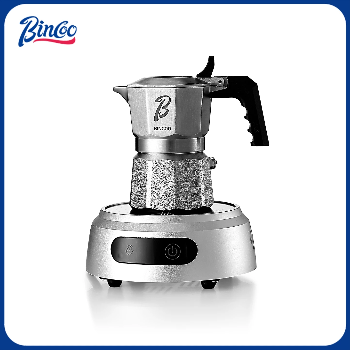 ماكينة صنع القهوة Bincoo Professional Mini 3 صمامات 316 من الفولاذ المقاوم للصدأ، فلتر عالي الكثافة مع صمام تعزيز السيليكون