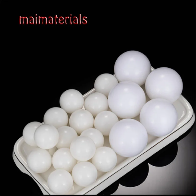 

1-100pcs White Nylon Plastic Ball PA66 Solid Plastic Ball 2.5/6/10/15/20/25/30/40/50mm Precision Ball