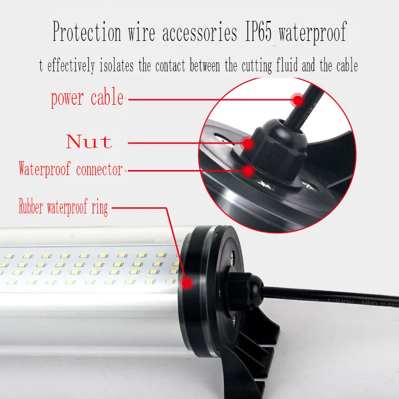 New 10W/25W LED Milling CNC Machine Tool Light Explosion-proof Waterproof Oil-proof Workshop Working Lamp 4 lines LED lathe lamp
