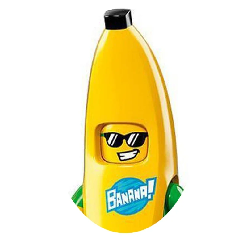 PG8141 Anime Cartoon Puppe Bausteine Kawaii Banana Shark Pädagogisches Spielzeug kinder Hause Geschenk Konstruktor Abenteuer