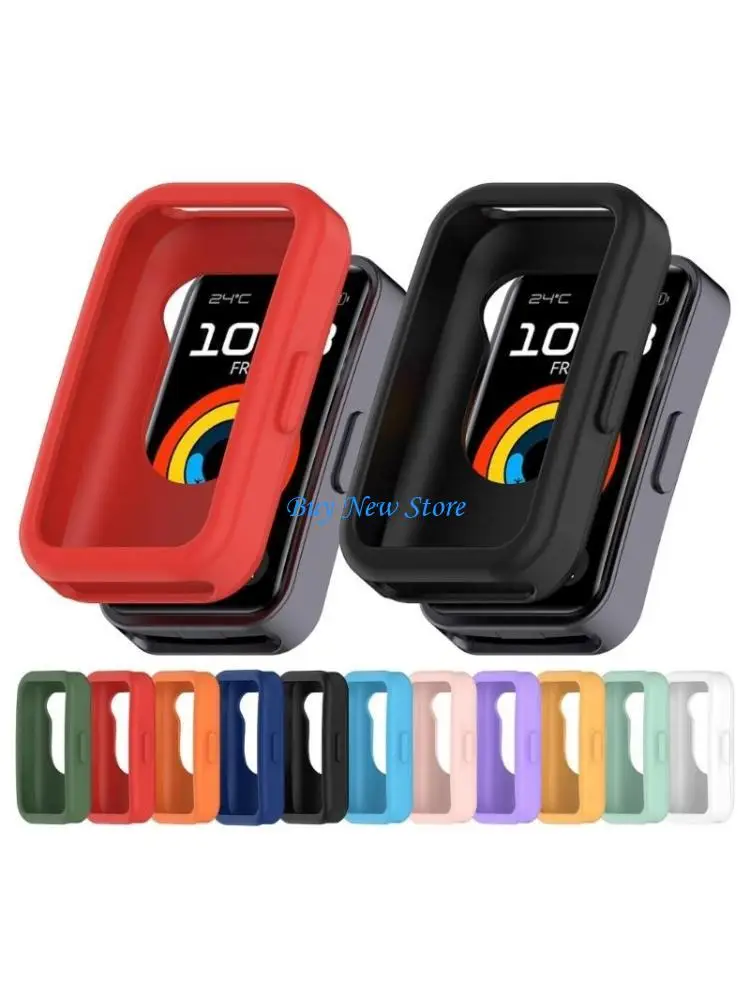 

20CE Watch Frame Bumper Shell Half Wrap Silicone Case for Band 8/9 Bracelets