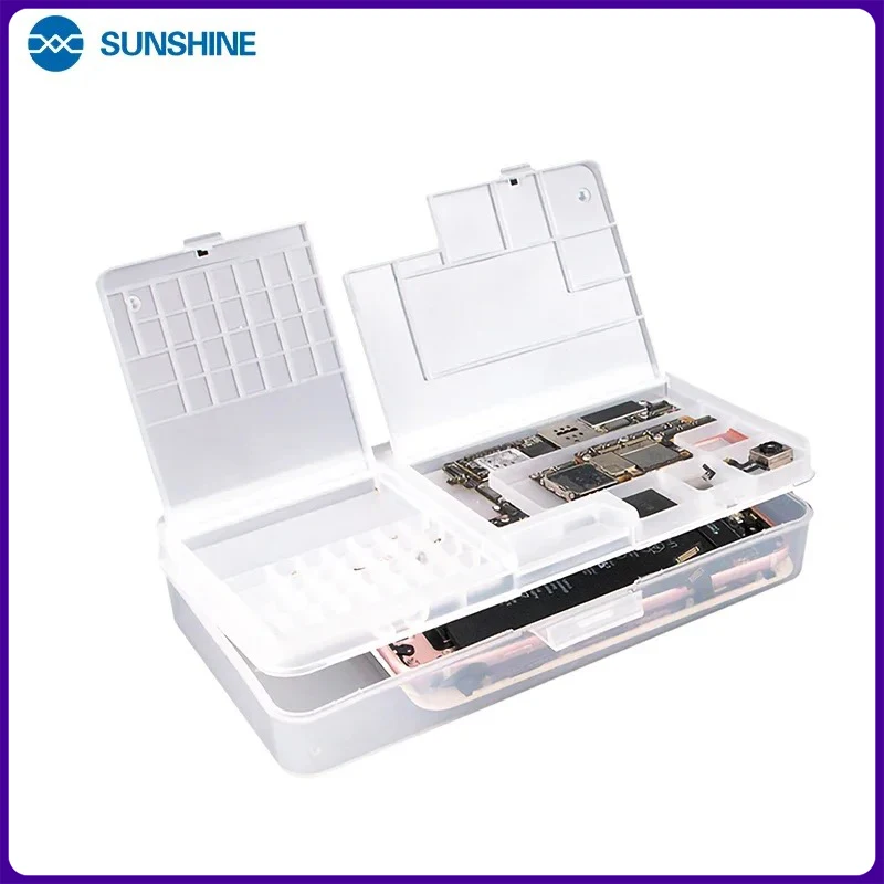 SUNSHINE SS-001A Multi Functional Mobile Phone Repair Storage Box for Mobile Phone Repair Accessories Parts and Board Storage