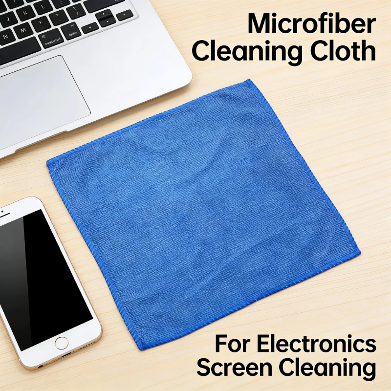 Microfiber Screen Cleaning Cloth for Phones, Tablets, Laptops & Monitors – Chemical-Free, Fingerprint-Proof, No Residue, Electro