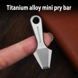 Titaniumlegering Mini Pry Bar Bierflesopener Outdoor Draagbare Edc Multifunctioneel Zakgereedschap Kerstcadeau