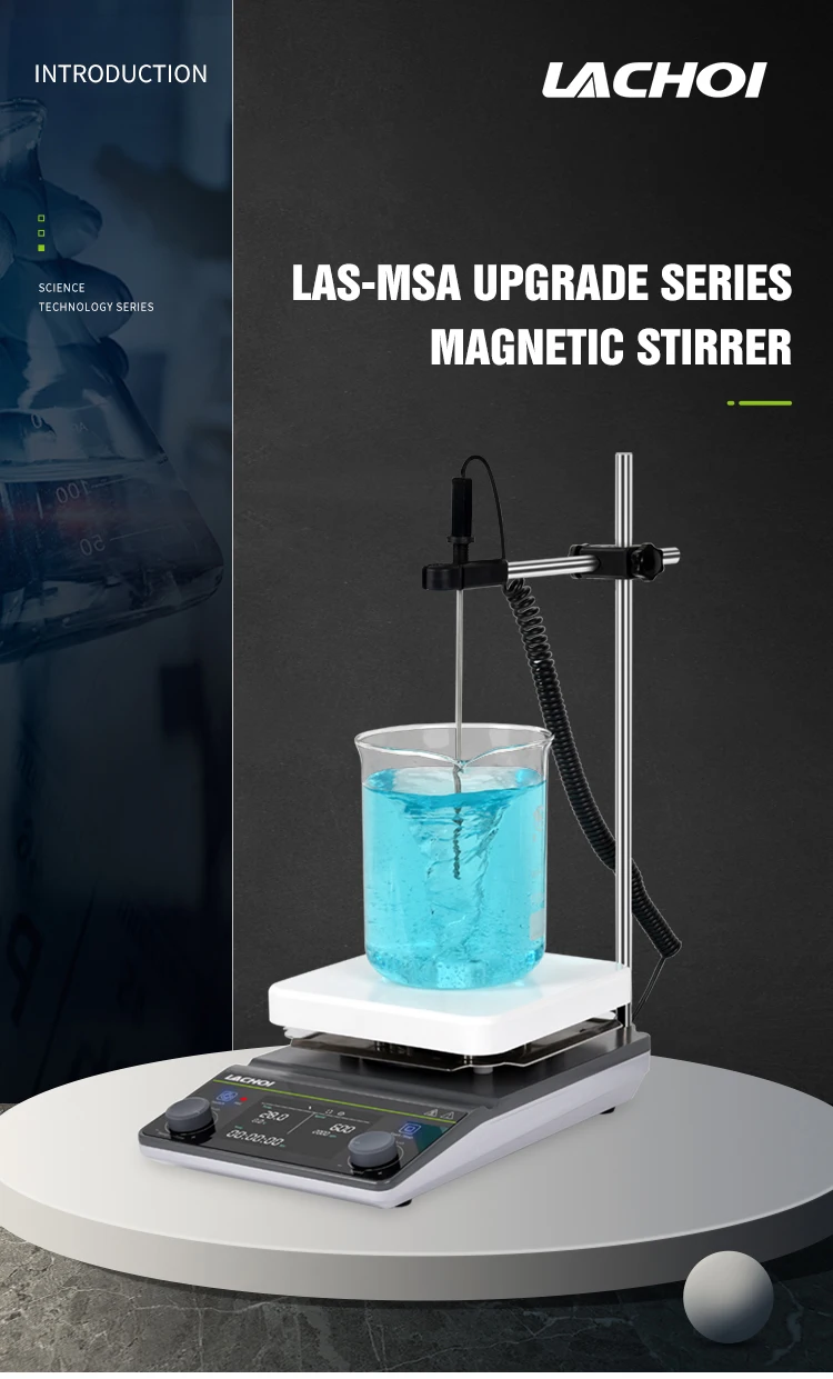 350 C 20L 950W Magnetic Stirrer With Hot Plate Timing Function Industrial Electric Stirrer Price