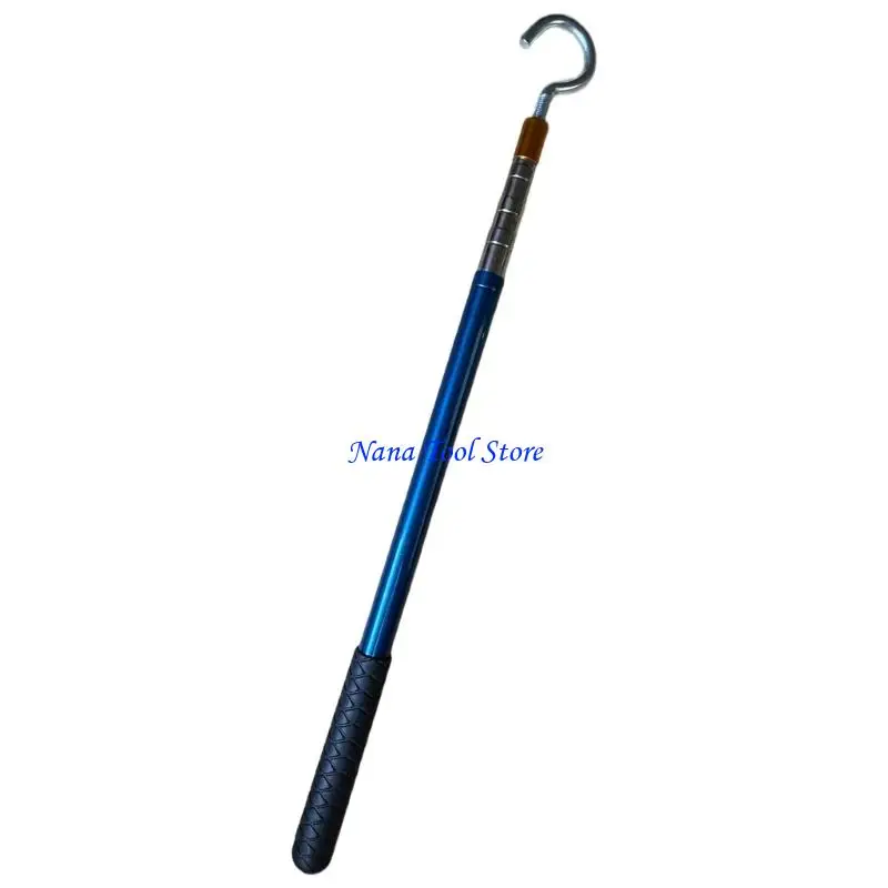 31GJ Sturdy Attic Ladder Pull Down Hook Metal Replacement System Comfortable Grip Ladder Operators For Safe Access