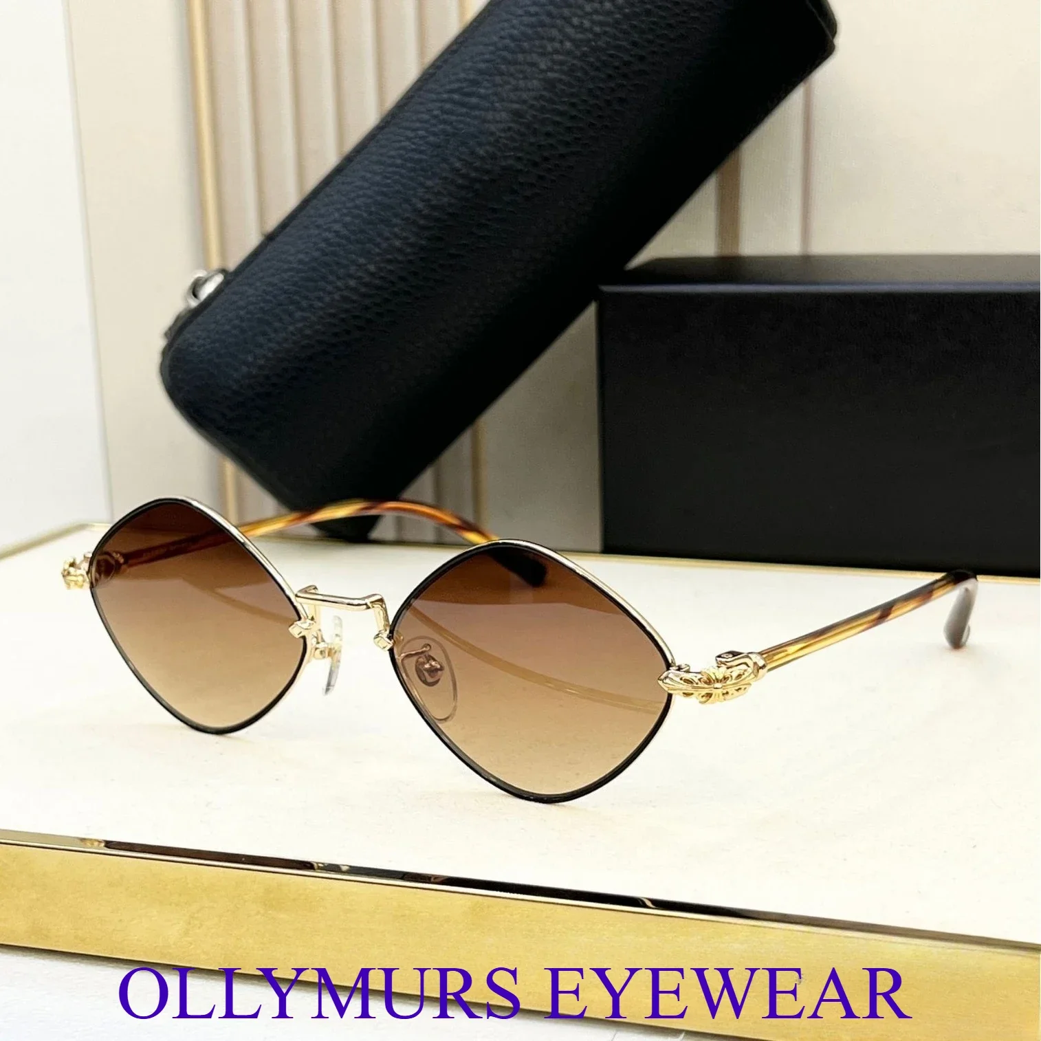 جديد الأصلي مصمم كرو ريترو المعين النظارات الشمسية الصغيرة شخصية قسط النظارات الشمسية مقعر القط العين واقية من الشمس النظارات الشمسية #1