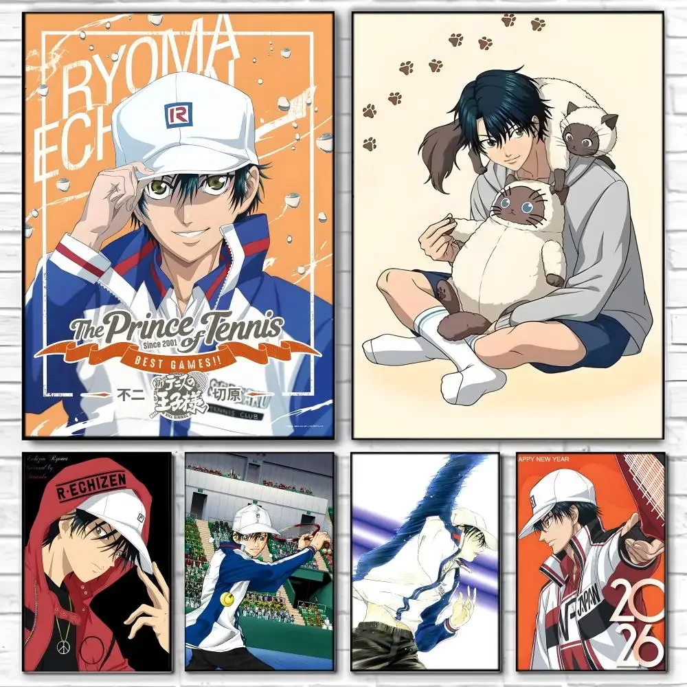 Anime T-The Princes Of Tennis Poster Self-adhesive Art Waterproof Paper Sticker Coffee House Bar Room Wall Decor