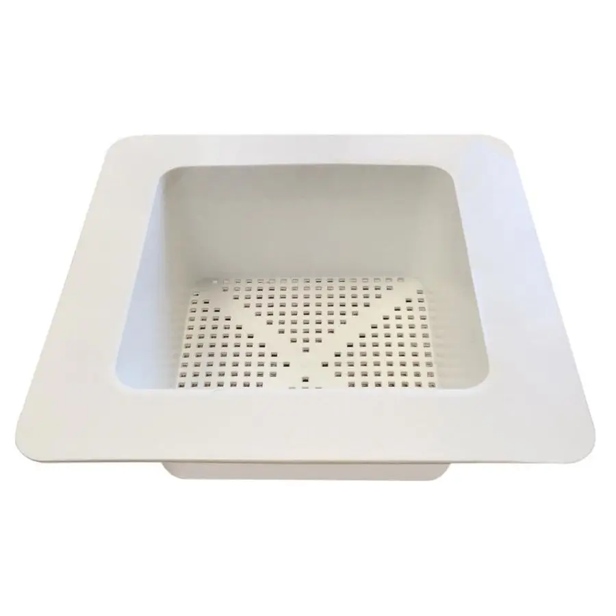 

30141 113 4 Plastic Floor Drain Strainer, Fits 8 x 8 Bowl and Bar Sink Drains, Commercial Drain Strainer for Kitchens, Diners, C