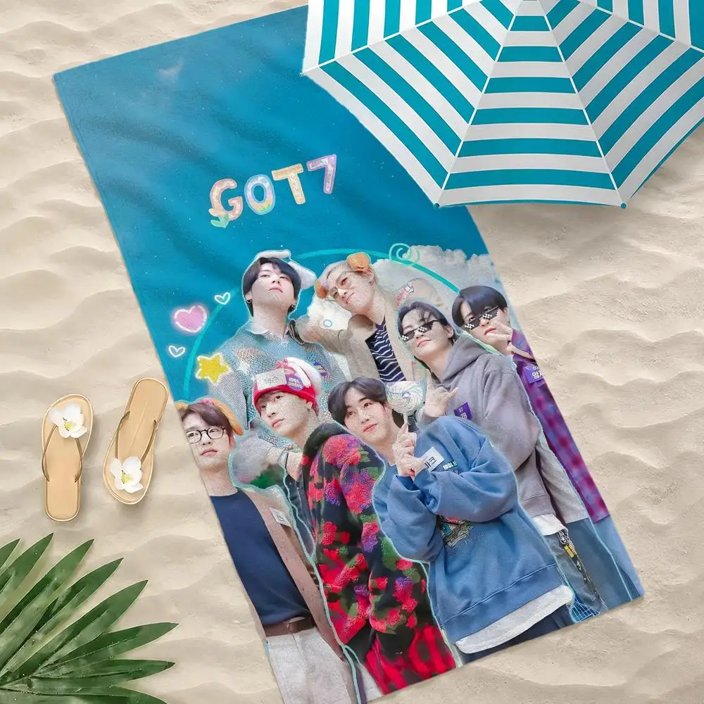 K-pop Group GOT7 Towel Towel Beach Towel Oversized Quick Dry Towel Absorbent Soft Swim BeachTowels for Men Women