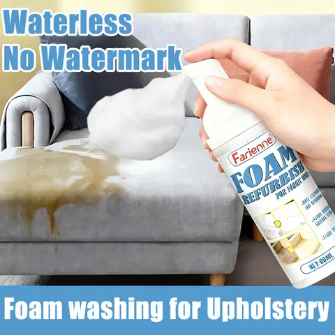 Powerful Fabric Sofa Foam Dry Cleaner, Multi-Functional Care Product, Strong Penetration,Effective Stain Removal,No Water Needed