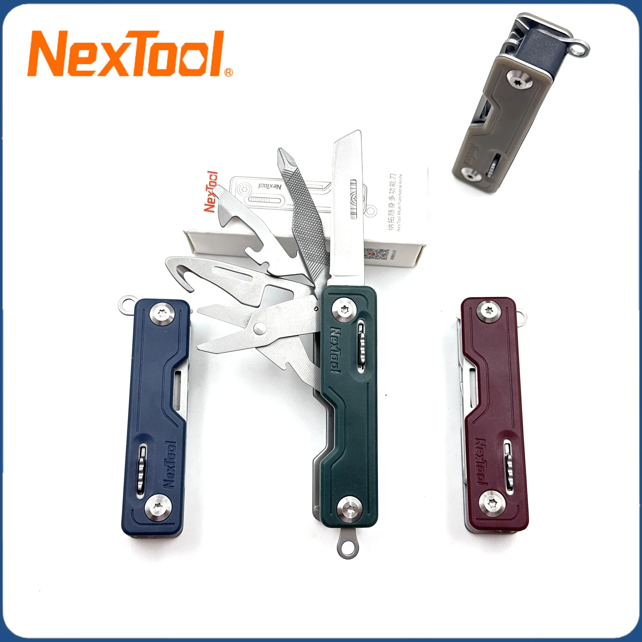 

Nextool 10 In 1 Tools Multifunction Unpack Knife Scissors Screwdriver Folding Fruit Camp Tool Outdoor Survive Clip Sharp Cutter