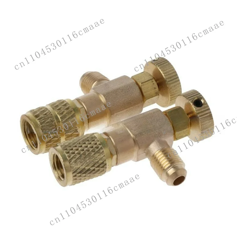 R22/R410 air conditioner fluoride antifreeze hand safety valve switch 4 models complete brass forging high pressure
