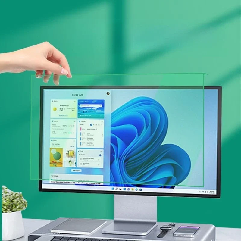 Anti-blue radiation eye protection and anti-myopia desktop display