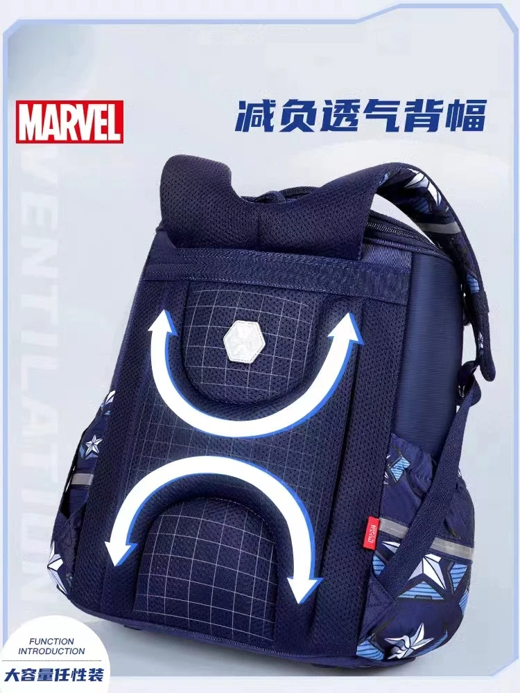 Disney Marvel Jungen Schultaschen Klasse 1-5 Iron Man Captain America Grundschüler Schulter Orthopädischer Rucksack Mochilas Escolare