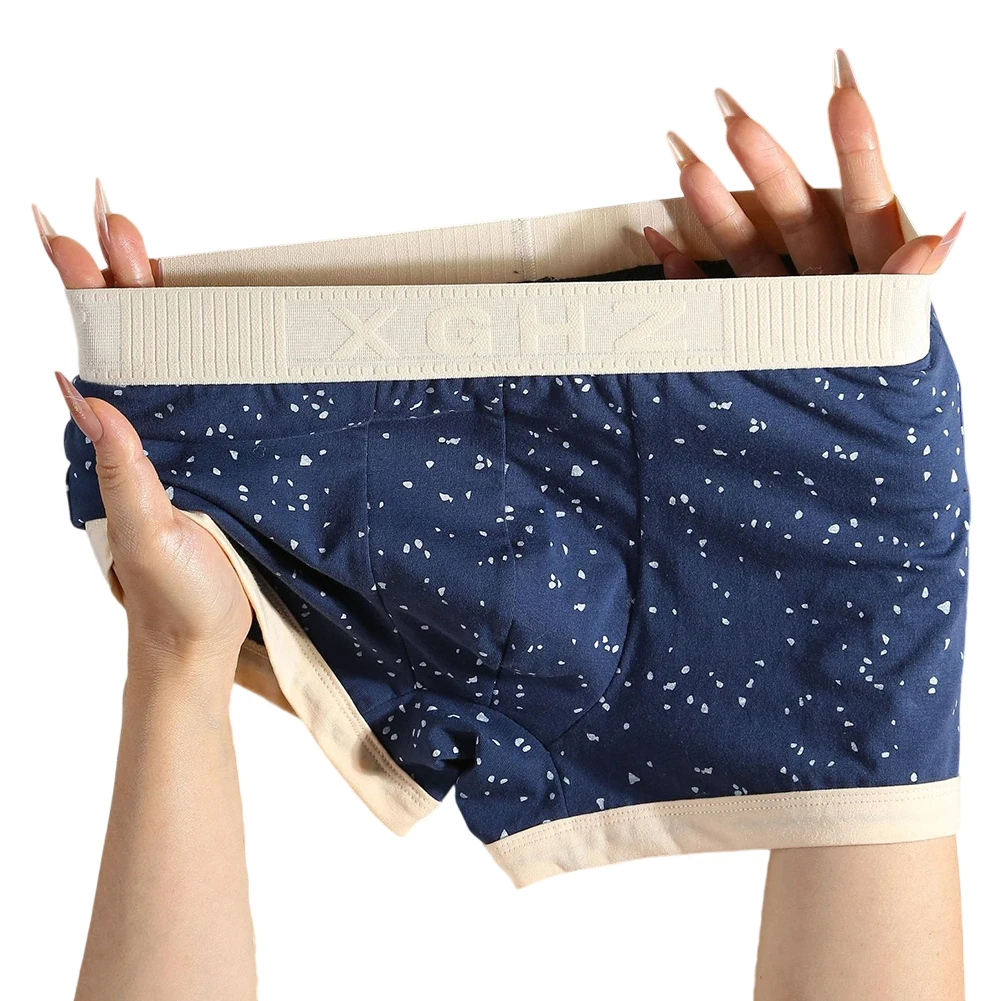 

Cotton Trunks Breathable Underwear Classic Style Comfort Fit Fashion Underwear Home Wear Lightweight Material Black