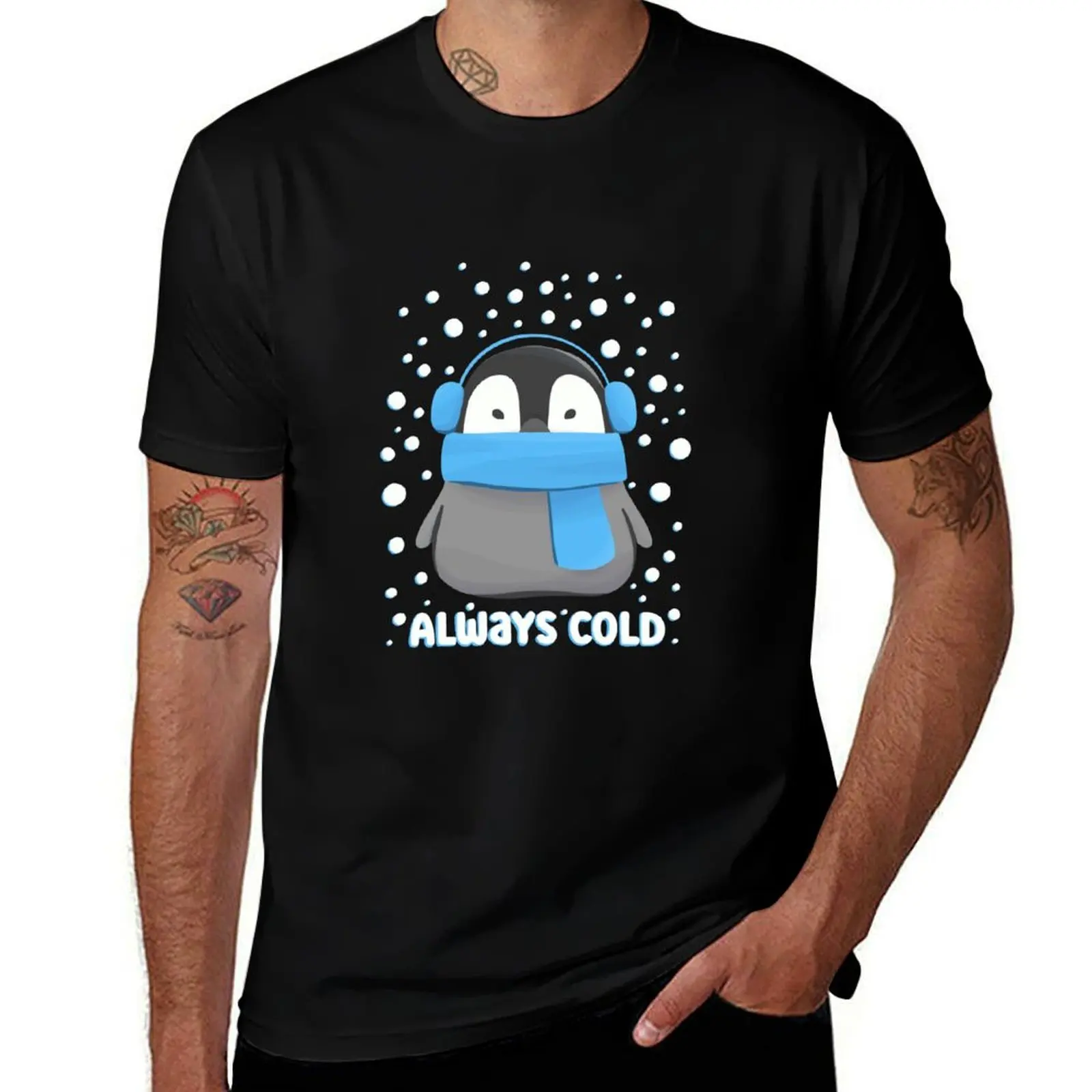

Always Cold - Cute Freezing Baby Penguin T-Shirt cotton t shirt pack t shirt man designer printed t shirts for man T-shirt