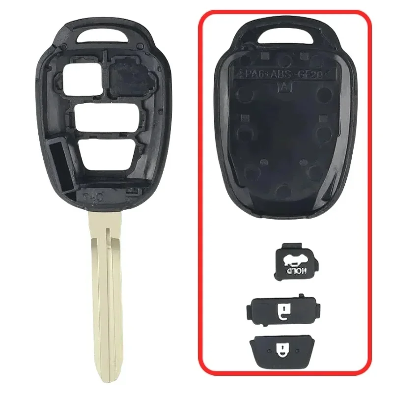 Car key cover 2/3/4 Buttons Remote Car Key Shell Case for Toyota Camry Prius 2012 2013 2014 2015 2016 2017 Corolla RAV4 TOY43