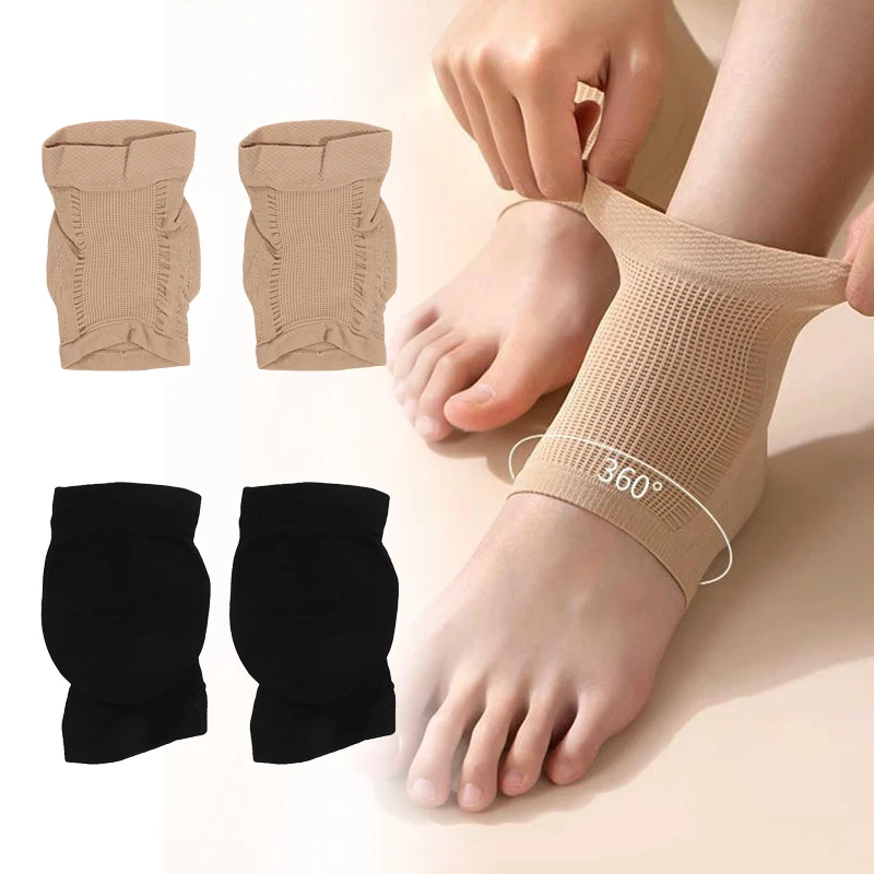 كعب الغطاء الواقي التهاب اللفافة الأخمصية الكعوب الجوارب سيليكون مكافحة الكراك ترطيب منصات الأحذية للجنسين لتخفيف الآلام قدم الرعاية جورب