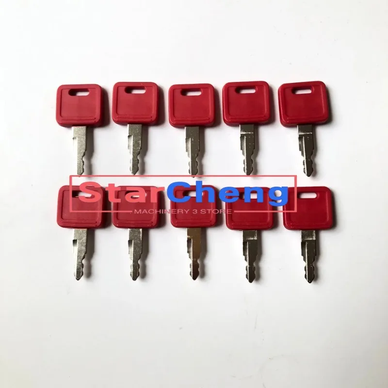 for John Deere Case Hitachi Holland AT194969 AT147803 10PCS H800 H800R Key Higher Quality Excavator Engine Accessories New