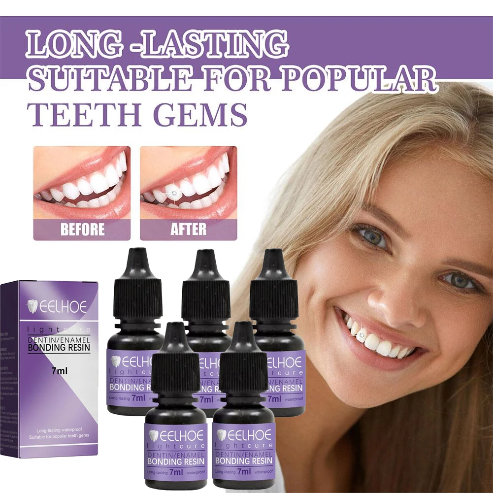 7ml Tooth Gem Glue Dental Adhesive for Tooth Gems Diamond Kit Glue Unisex Dental Decor Teeth Crystal Jewelry Sturdy Tooth New