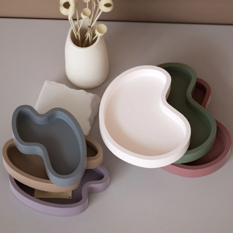 Unregelmäßige Form-Tablett-Formen, Silikon-Formen, Silikon-Textur für Teller