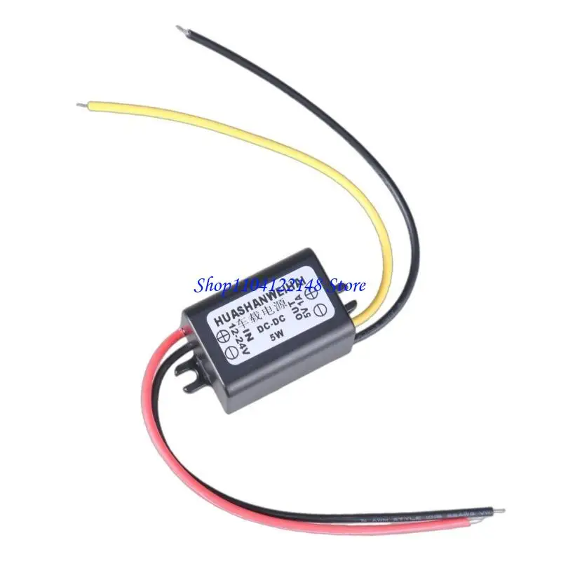 P9FA User Friendly DC12V-24V to 5V Output Module Reduce Voltages Regulator Car Power Converters Convenient Car Power Solution