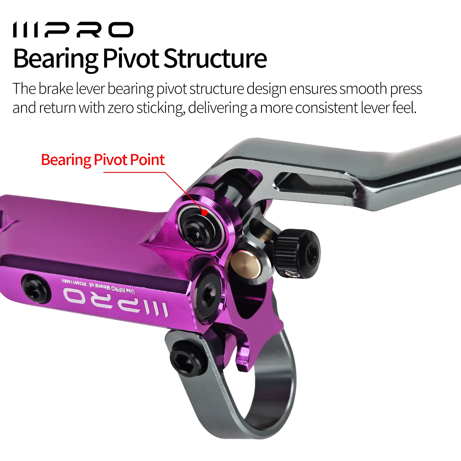 IIIPRO E4 C5X4 超軽量4ピストン自転車油圧ブレーキ 800/1550mm MTB
