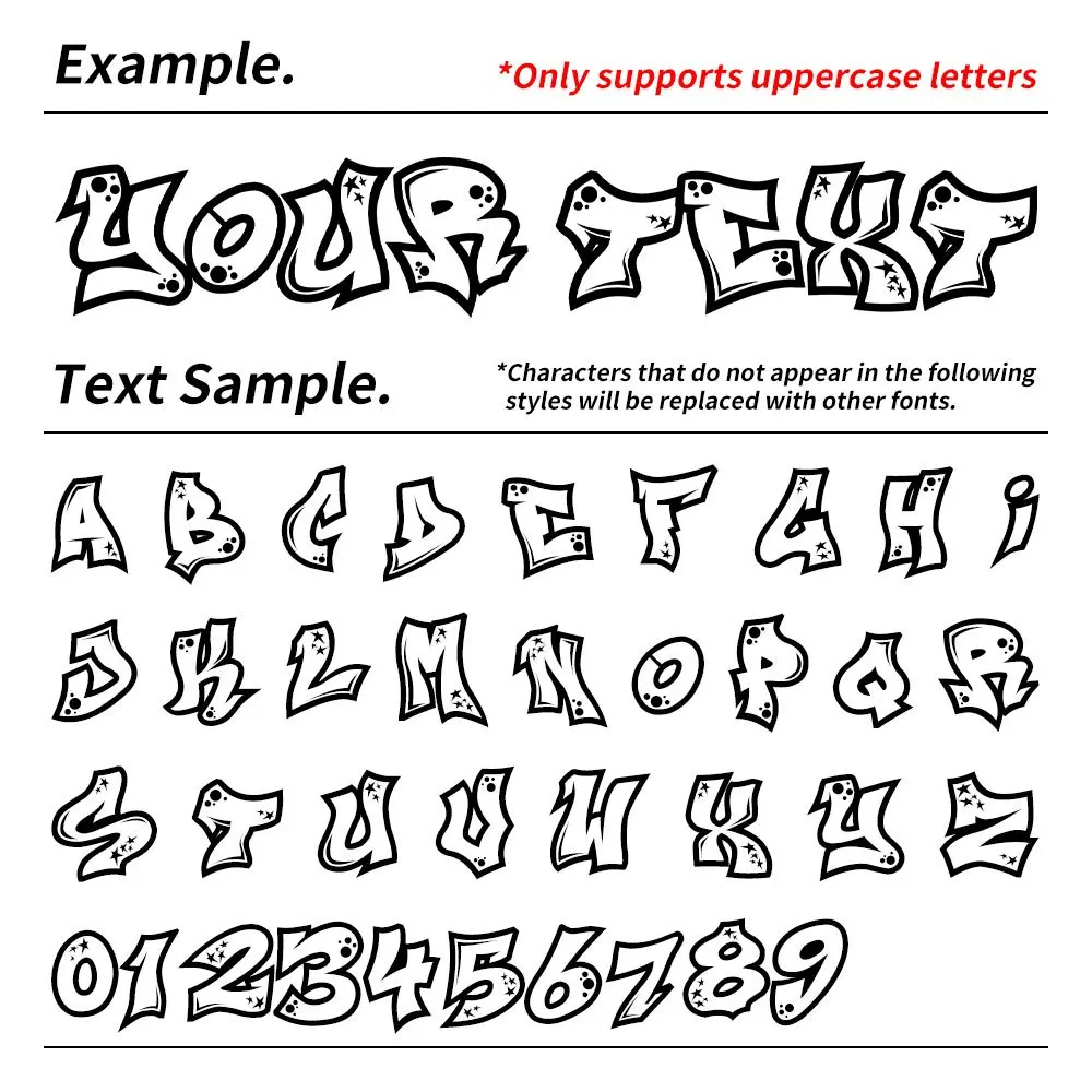 1PC Graffit Font Custom Boat Stickers Personalized Tuning Waterproof DIY Car Window Side Body Windshield Sunscreen Vinyl Decals