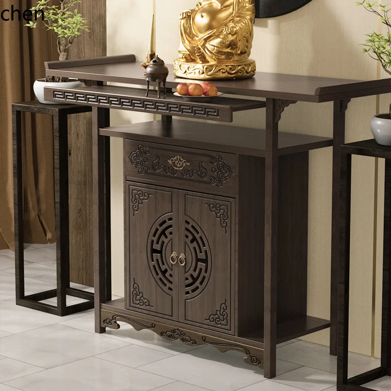 CZ Altar Buddha Table Incense Case Bodhisattva Guanyin Table God of Wealth Buddha Table Altar
