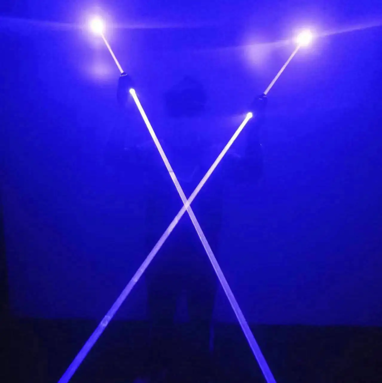 Blu-ray handheld double head Laser Light stage show Laser sword lighting props Party Light DJ bar Glow stick laser light Laser