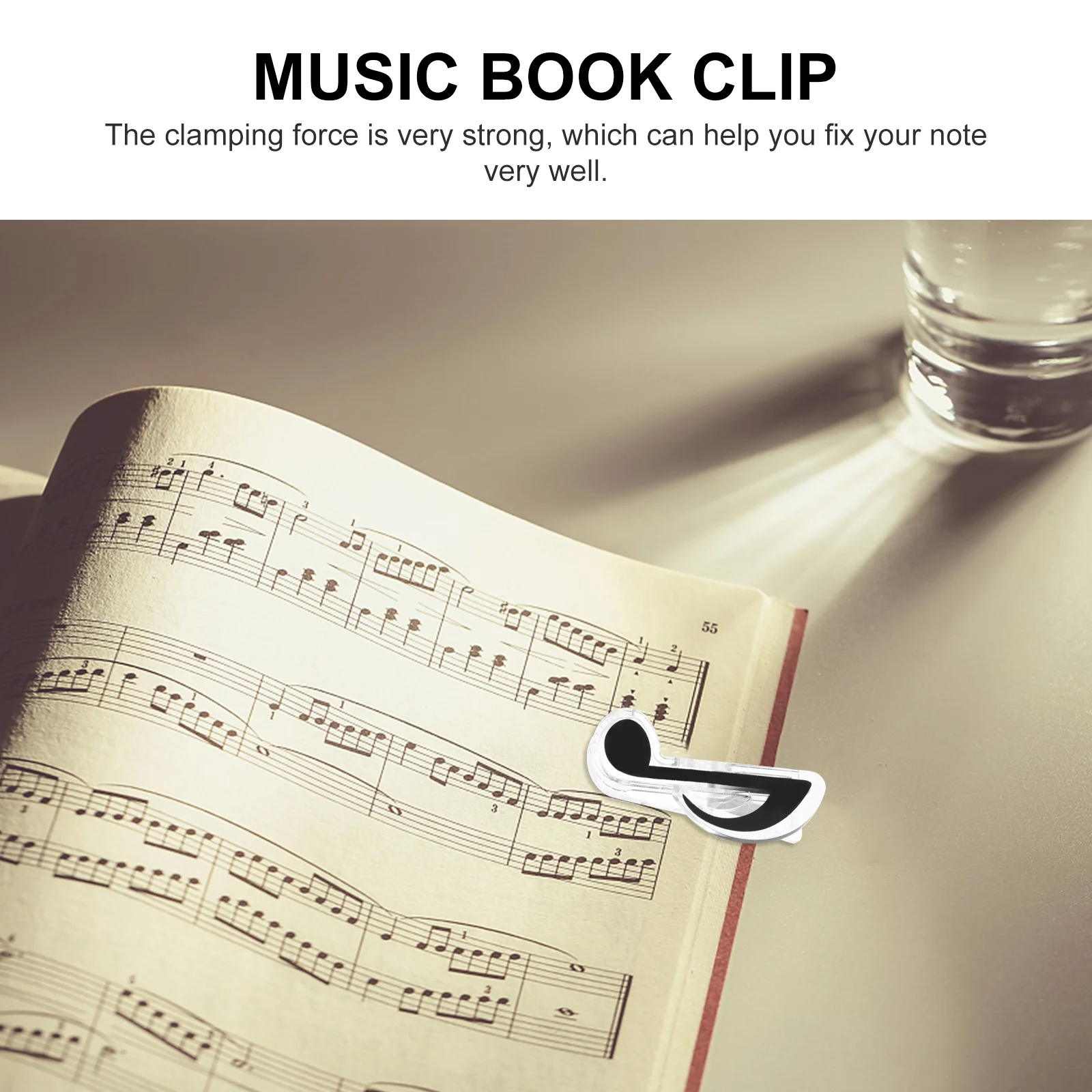 20 Pcs Music Note Folder Gifts Bookmark for Paper Clip Stationery Clips Page Holder Class Accessories Piano Bookmarks