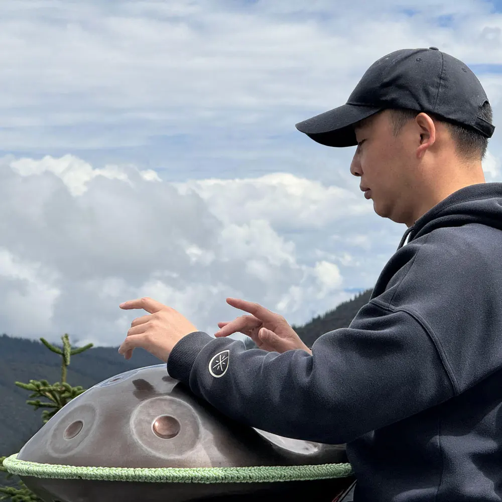 High-end 16 Tone Handpan 12+4 Notes D Kurd 432 Hz 440Hz Stainless Steel Handpan With Free Bag Handpan Drum