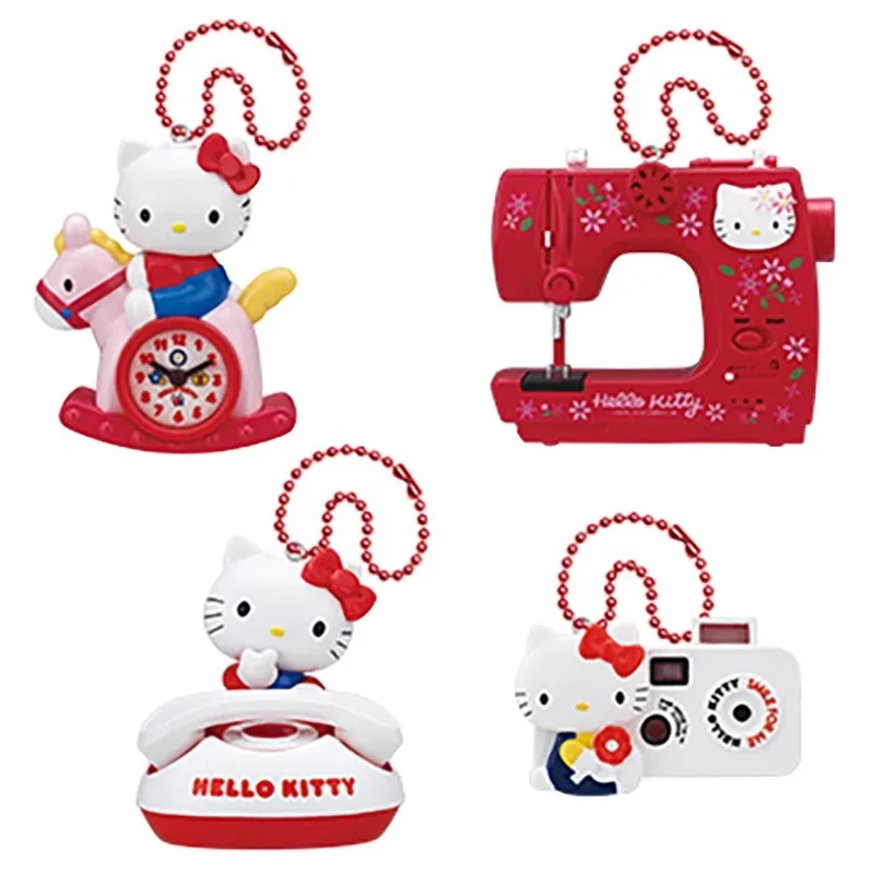 In Stock 100% Original Genuine TOMY Hello Kitty 02 Sewing Machine Camera Collecting Miniature Scene Desktop Trendy Ornaments