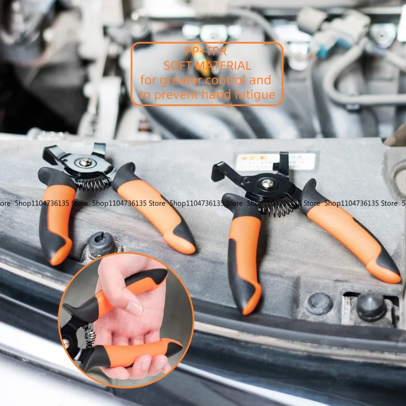 40 ° and 85 ° Automotive Filter Connector Removal Clamp, Disconnect Clamp Plastic Fastener Removal Tool
