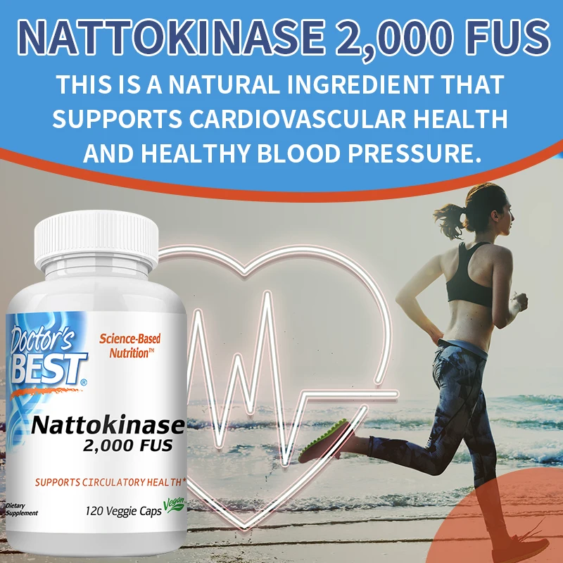 Nattokinase 2000fus, Supports Cardiovascular and Circulatory Health