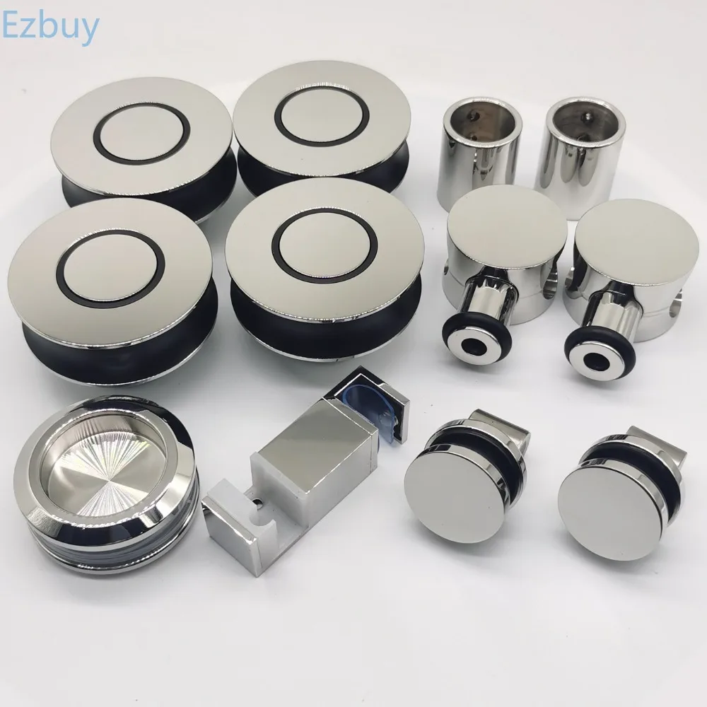 Door Hardware Shower Sliding Door Kit Frameless Glass Sliding Door System