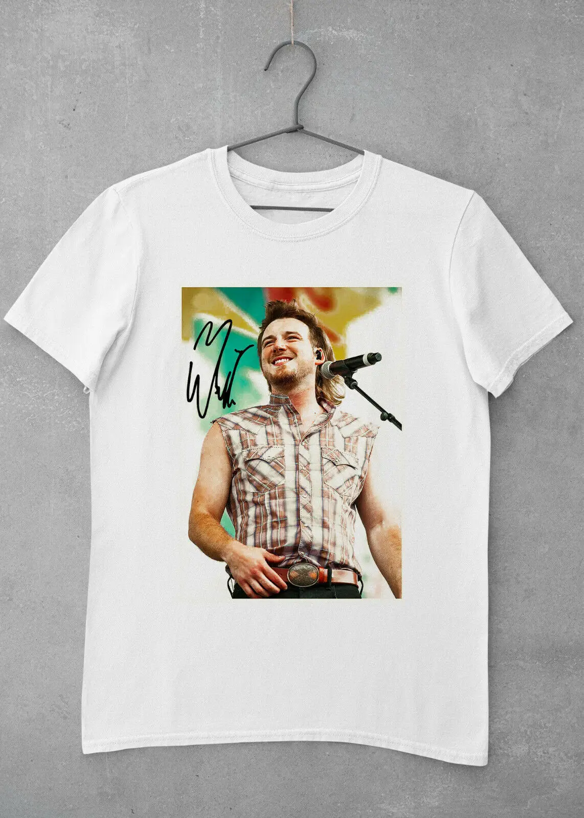 Morgan Wallen Singer Signature Signed White Unisex T-Shirt