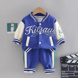 Baby Boy Fall Clothes Boutique Outfits for Girls Long Sleeve Single Breasted Cardigan Coats Pants Infant Clothing Kids Sportwear