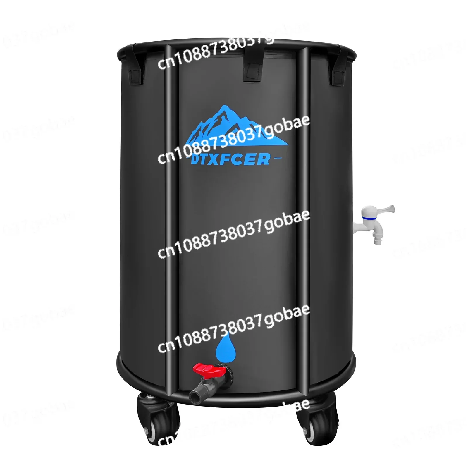 

Removable PVC folding bucket, garden rain bucket, with wheels to store water