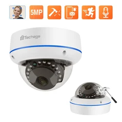 MISECU HD 5MP 4MP 1PCS H.265 Surveillance IP POE Camera Microphone Dome Indoor Motion Detect Security Home Camera Email Push